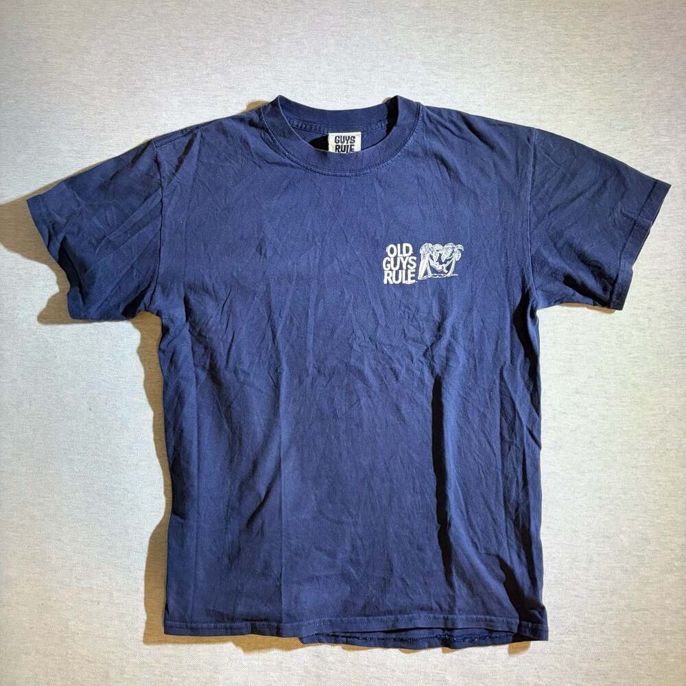 Old Guys Rule Men's Short Sleeve Graphic T-Shirt Navy